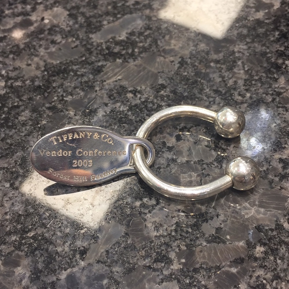 Tiffany & Co. Key Ring with Oval tag
